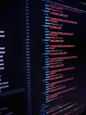 a computer screen with a bunch of data on it