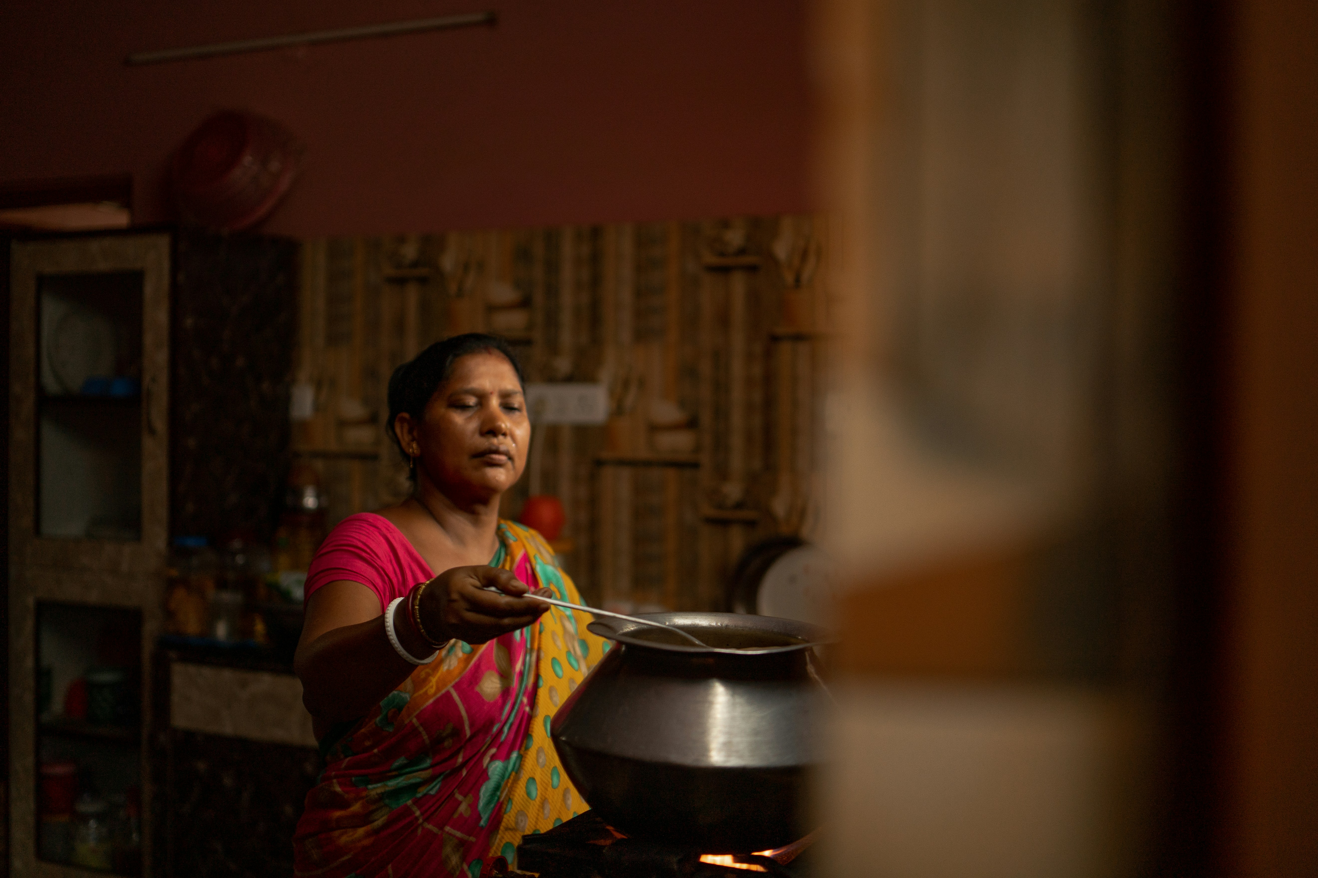 Woman cooking