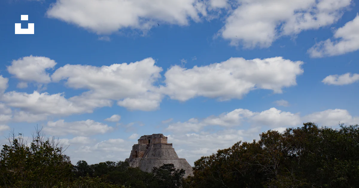 Pyramid In Forest A view of a pyramid in the middle of a forest photo – Free Yucatan ...