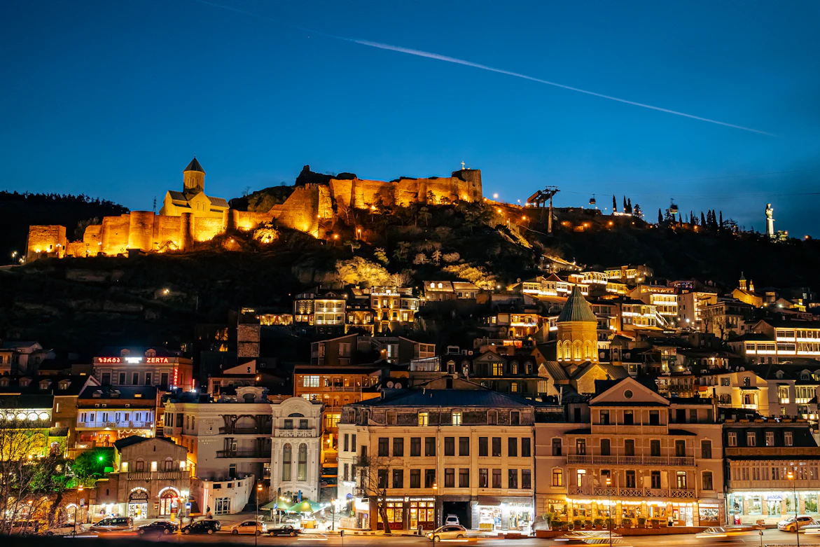 Tbilisi Cityscape and Narikala Fortress