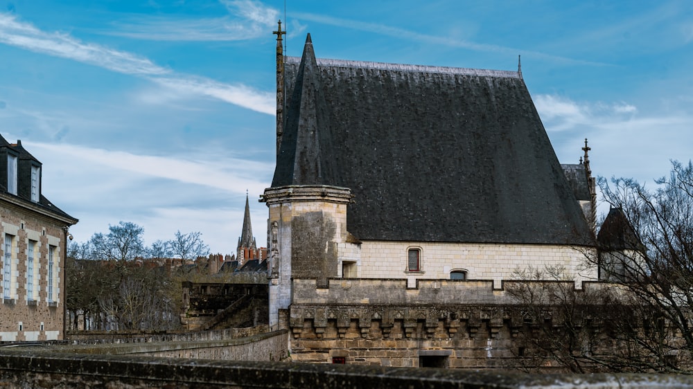 a building with a tower and a clock on it