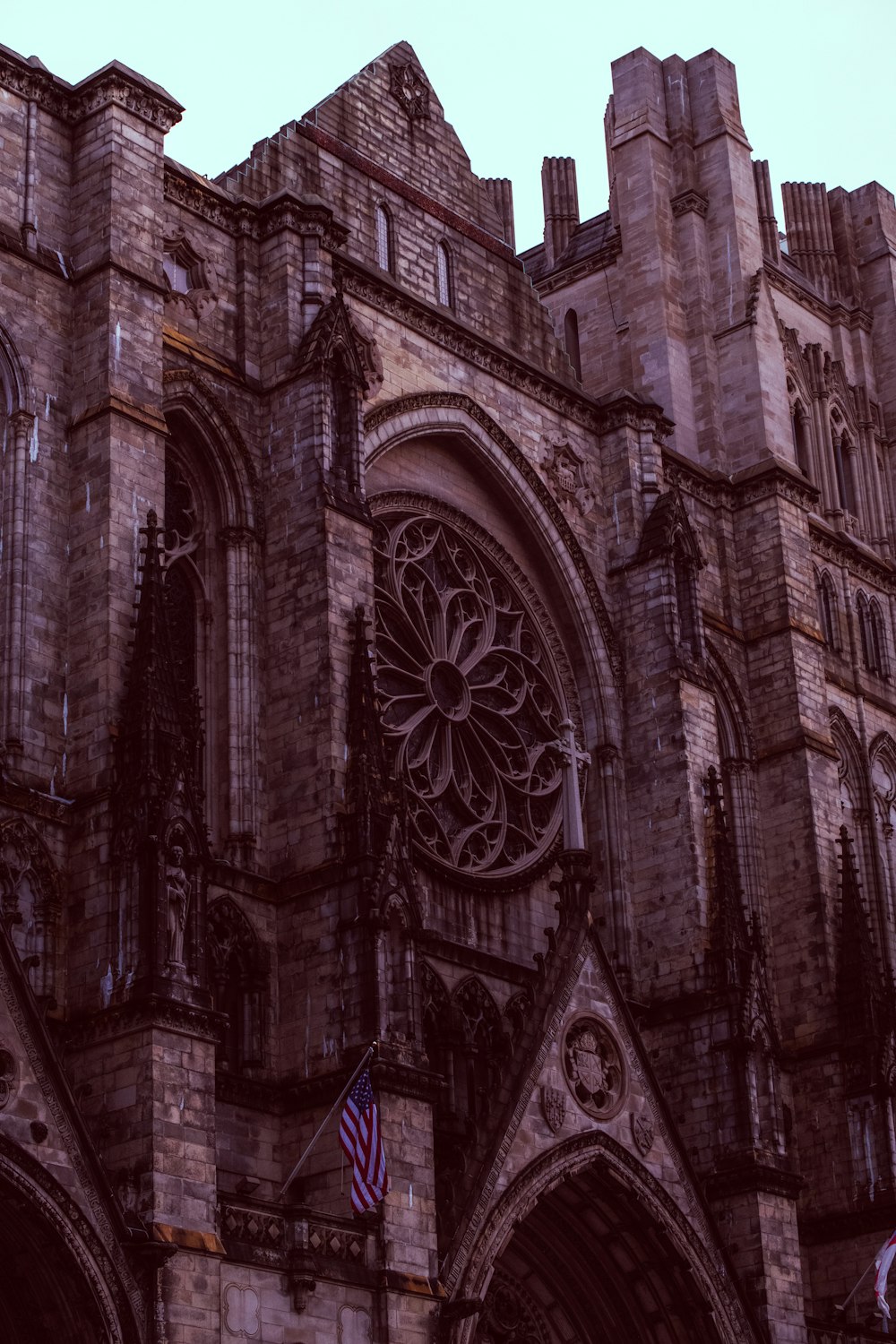 a large building with a clock on the front of it