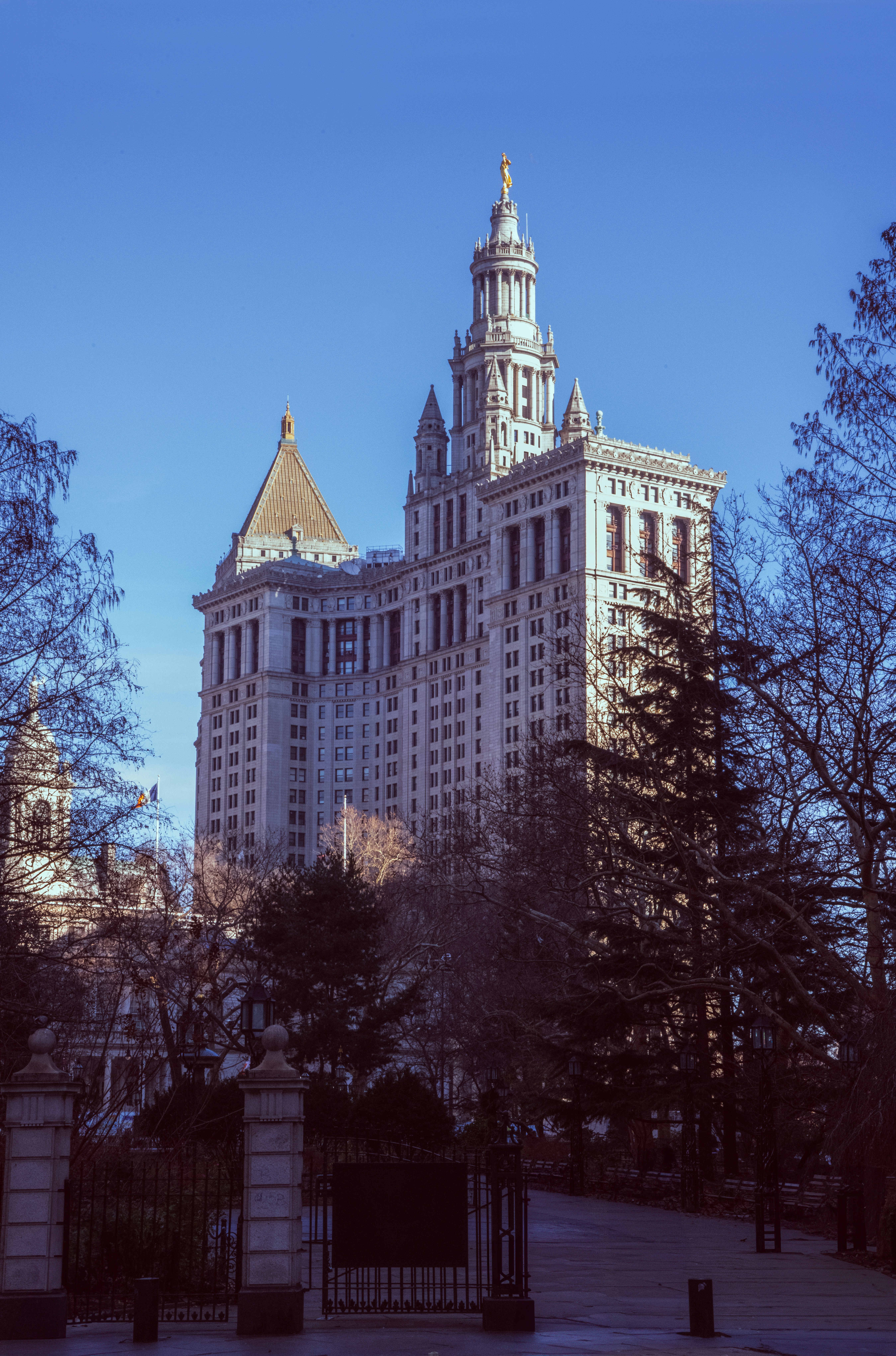 a tall building with a clock tower on top of it