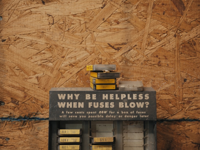 a sign that says why be helpless when fugs blow?