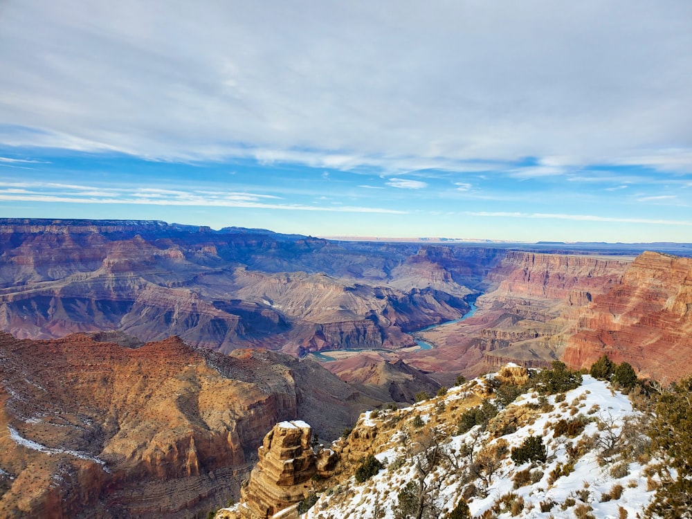 a view of the grand canyon from the top of a mountain