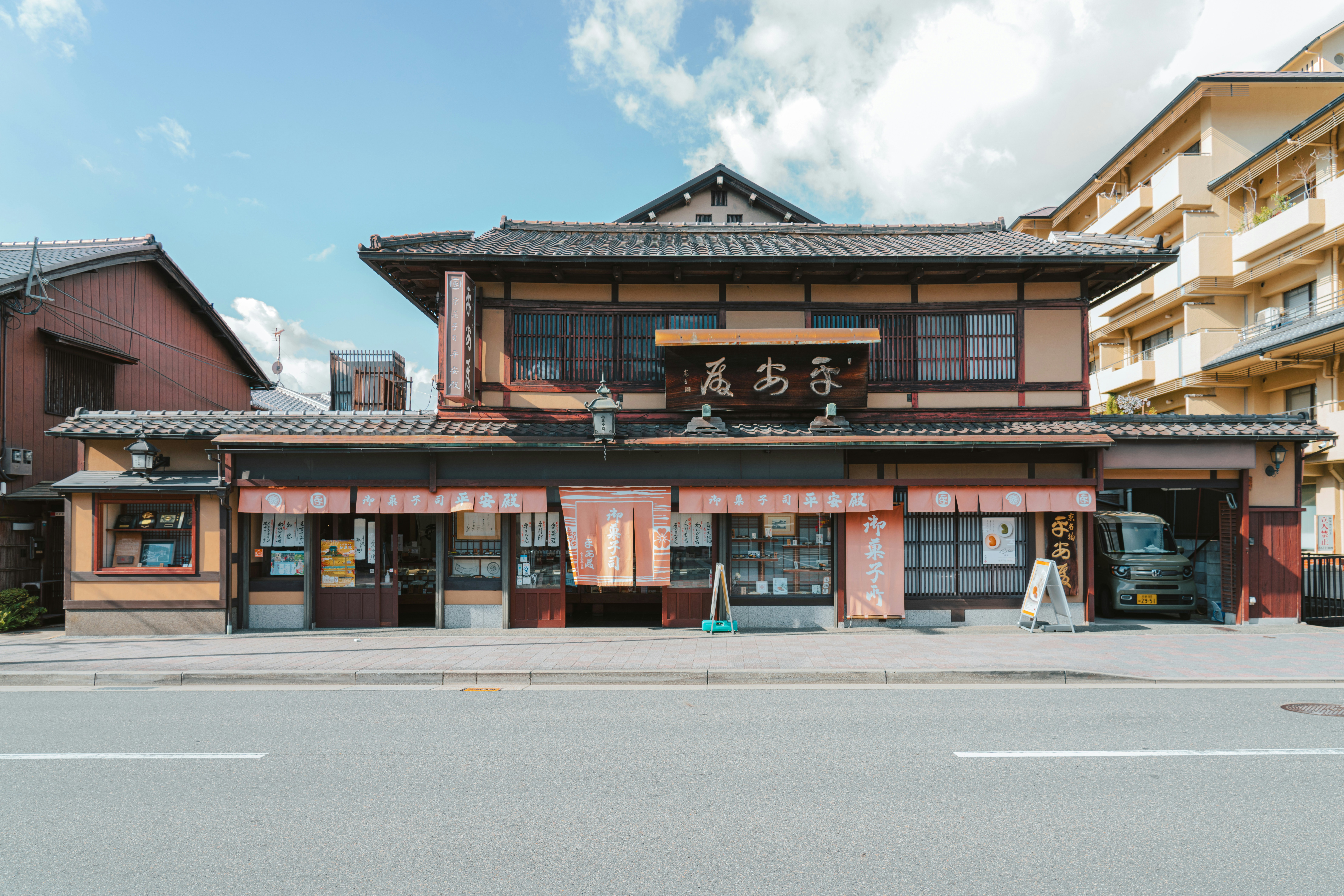 Traditional Japanese shopfront and Showa architecture