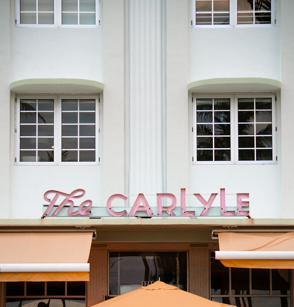 a building with a sign that says the carlisle