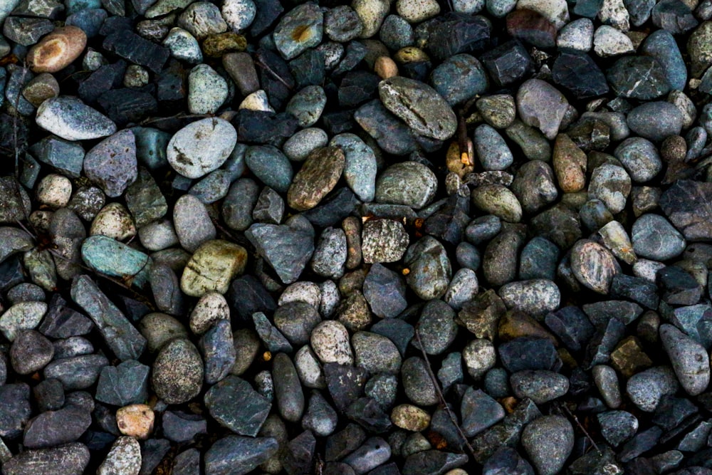 a bunch of rocks that are next to each other