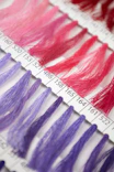 a close up of a number of different colors of hair