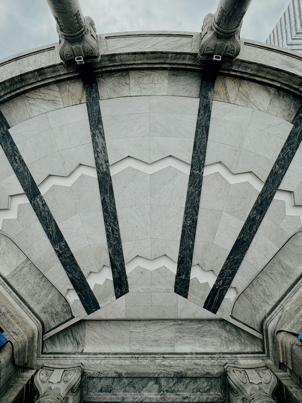 a large building with a clock on the side of it