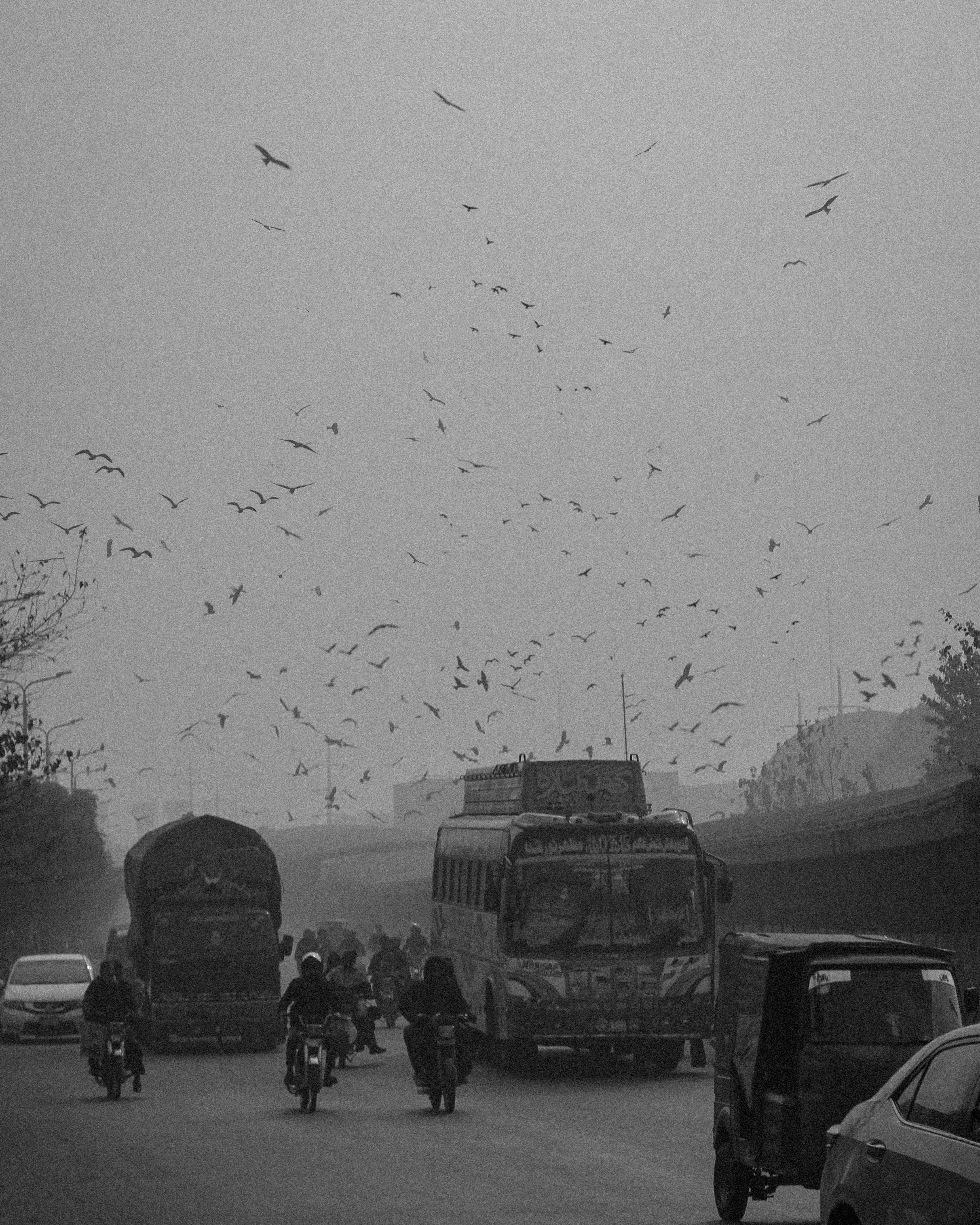 Traffic congestion contributing to air pollution in Punjab
