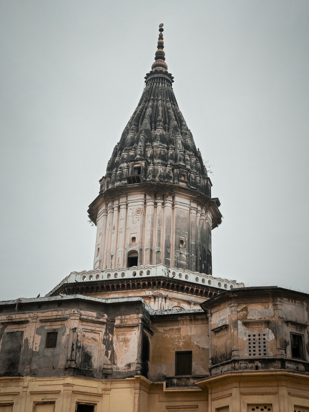 a very old building with a very tall tower