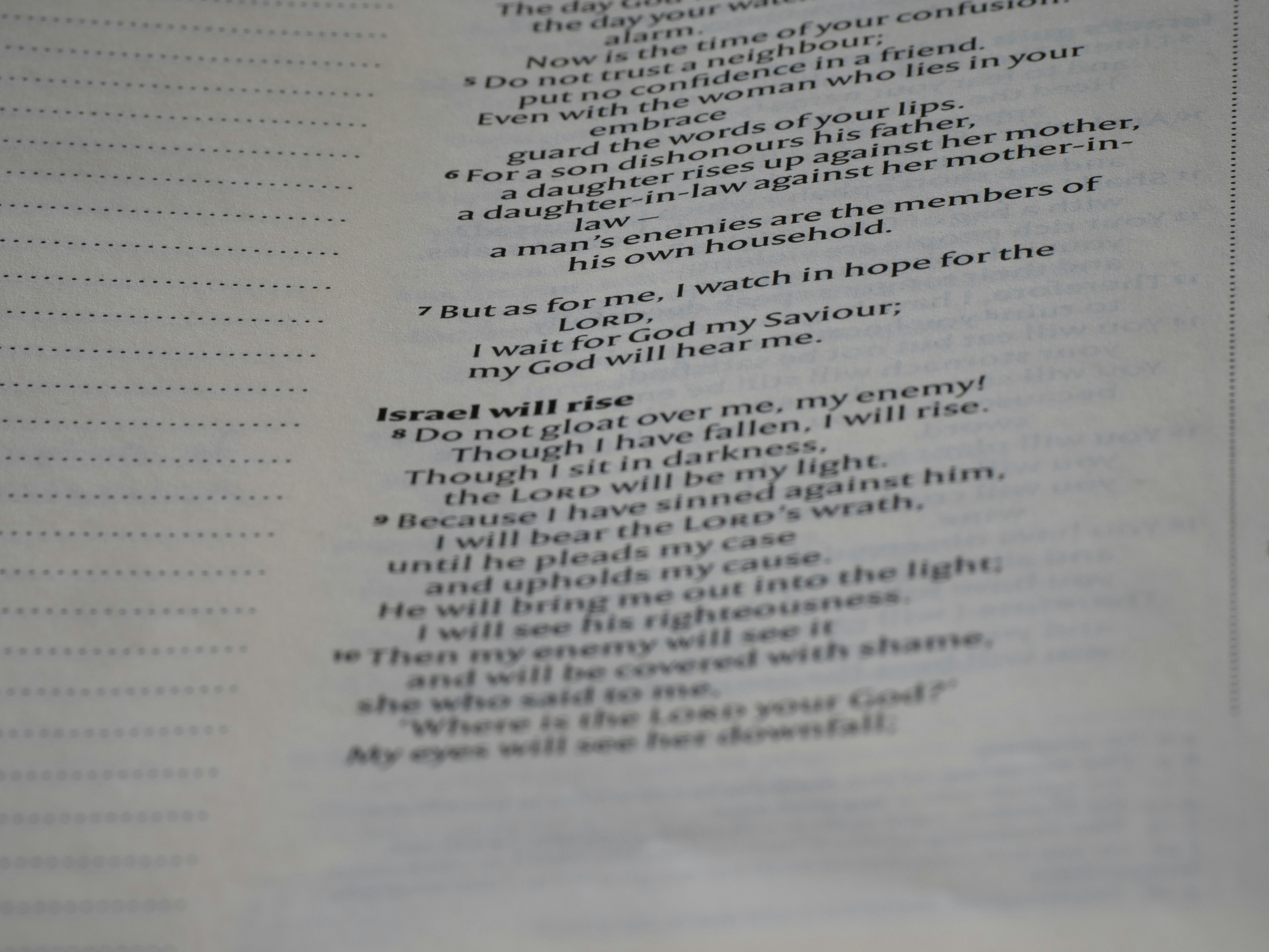 a close up of a text on a book