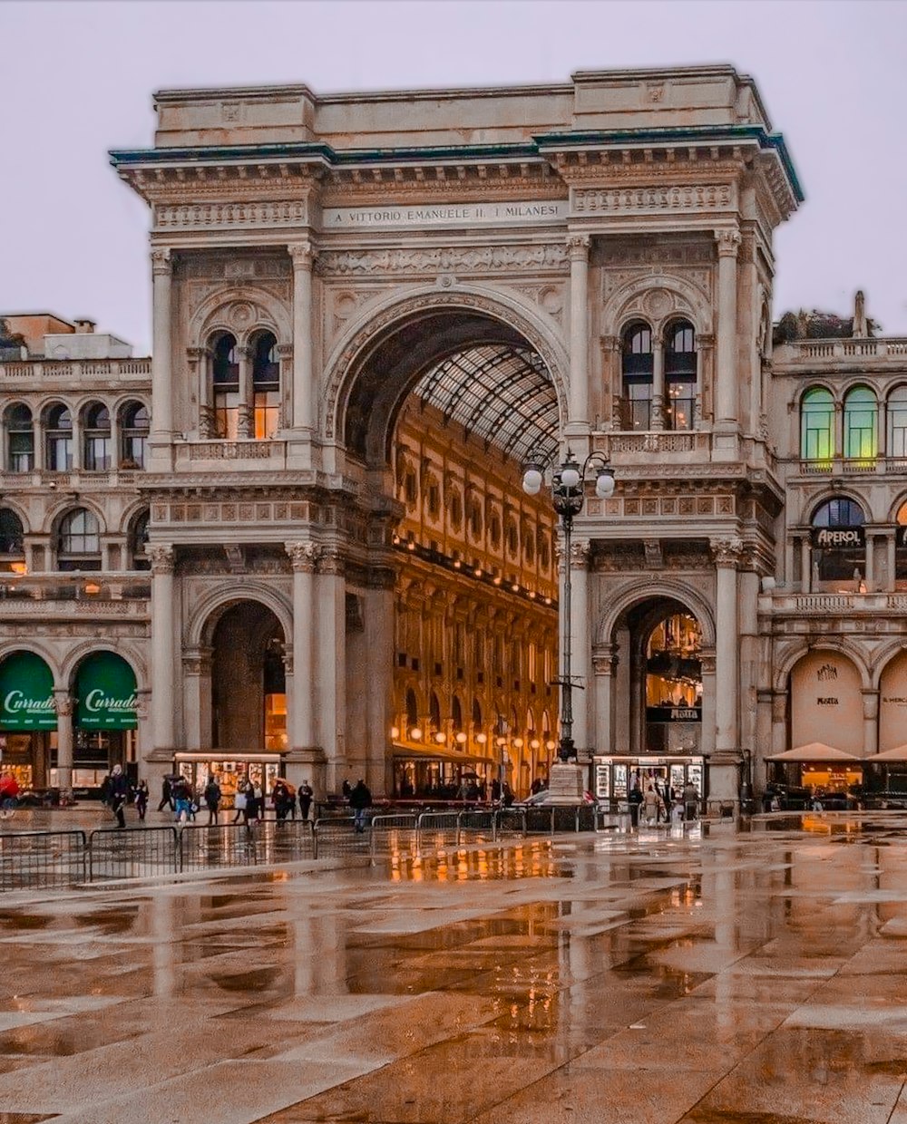 a very large building with a massive entrance