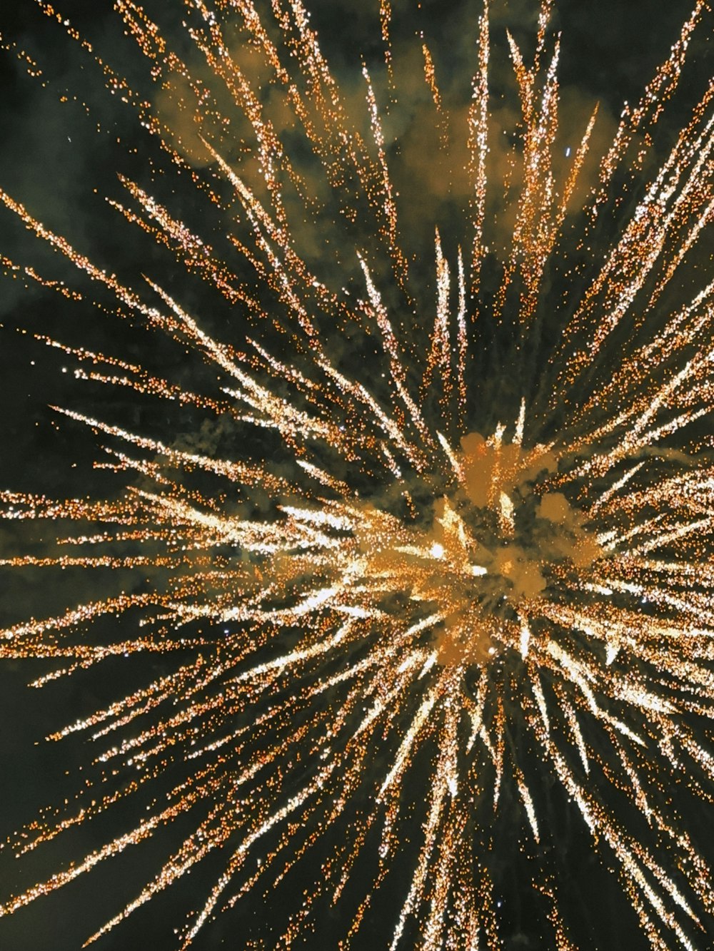a large fireworks display in the night sky