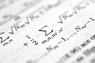 a close up of a sheet of paper with numbers on it