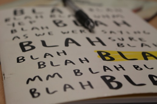 a close up of a book with writing on it