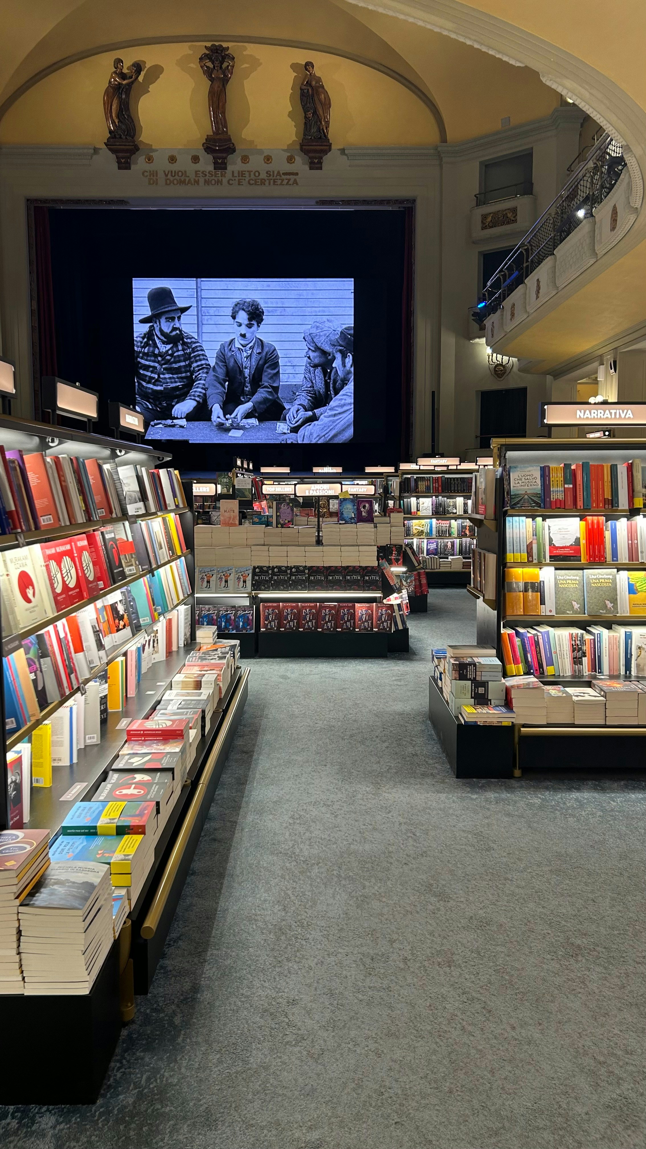 A large book store filled with lots of books photo – Free Blue Image on ...