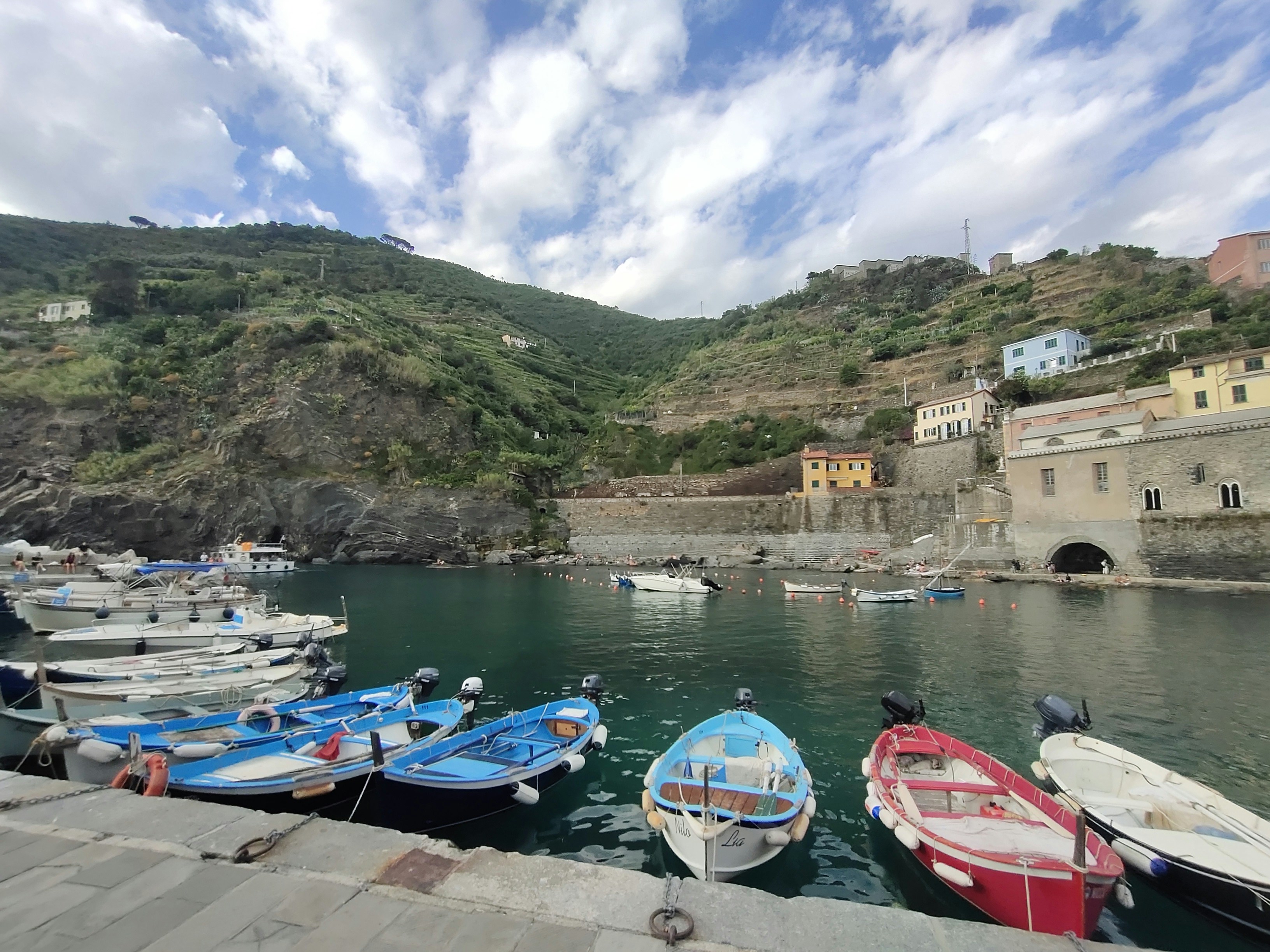 a bunch of boats that are sitting in the water, Cinque Terre