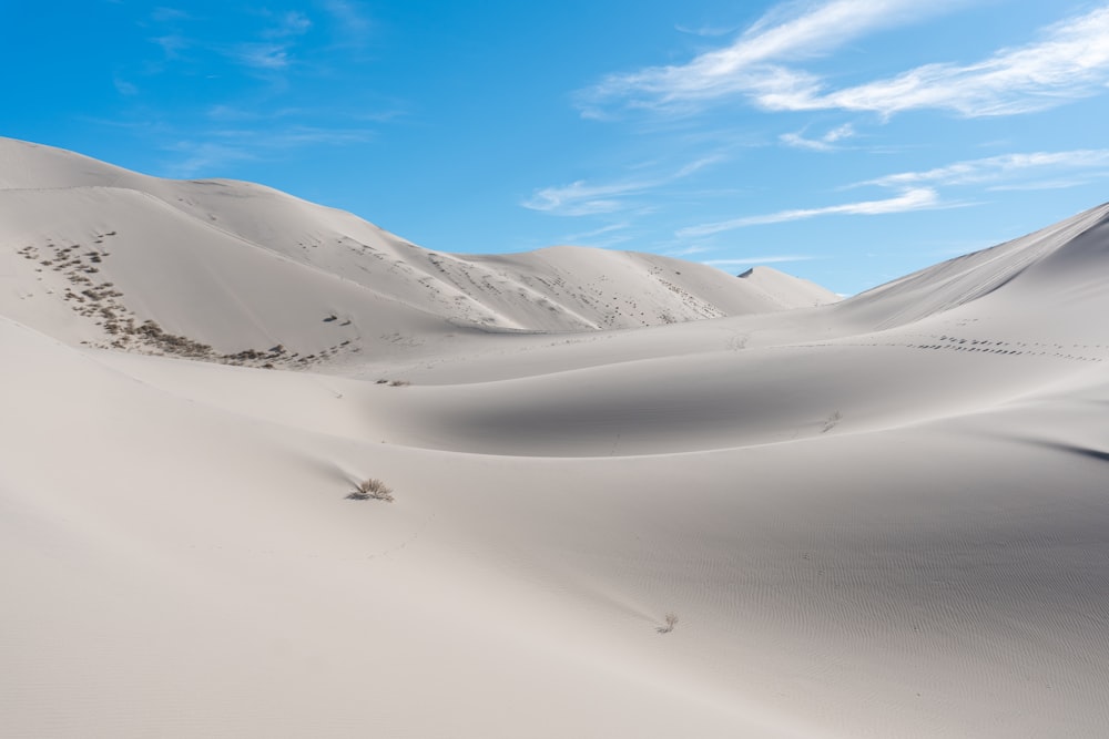 a view of a mountain range from the top of a sand dune