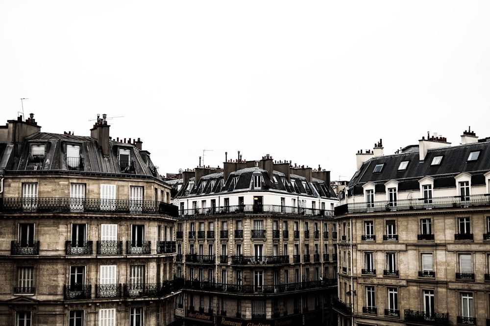 a group of buildings that are next to each other