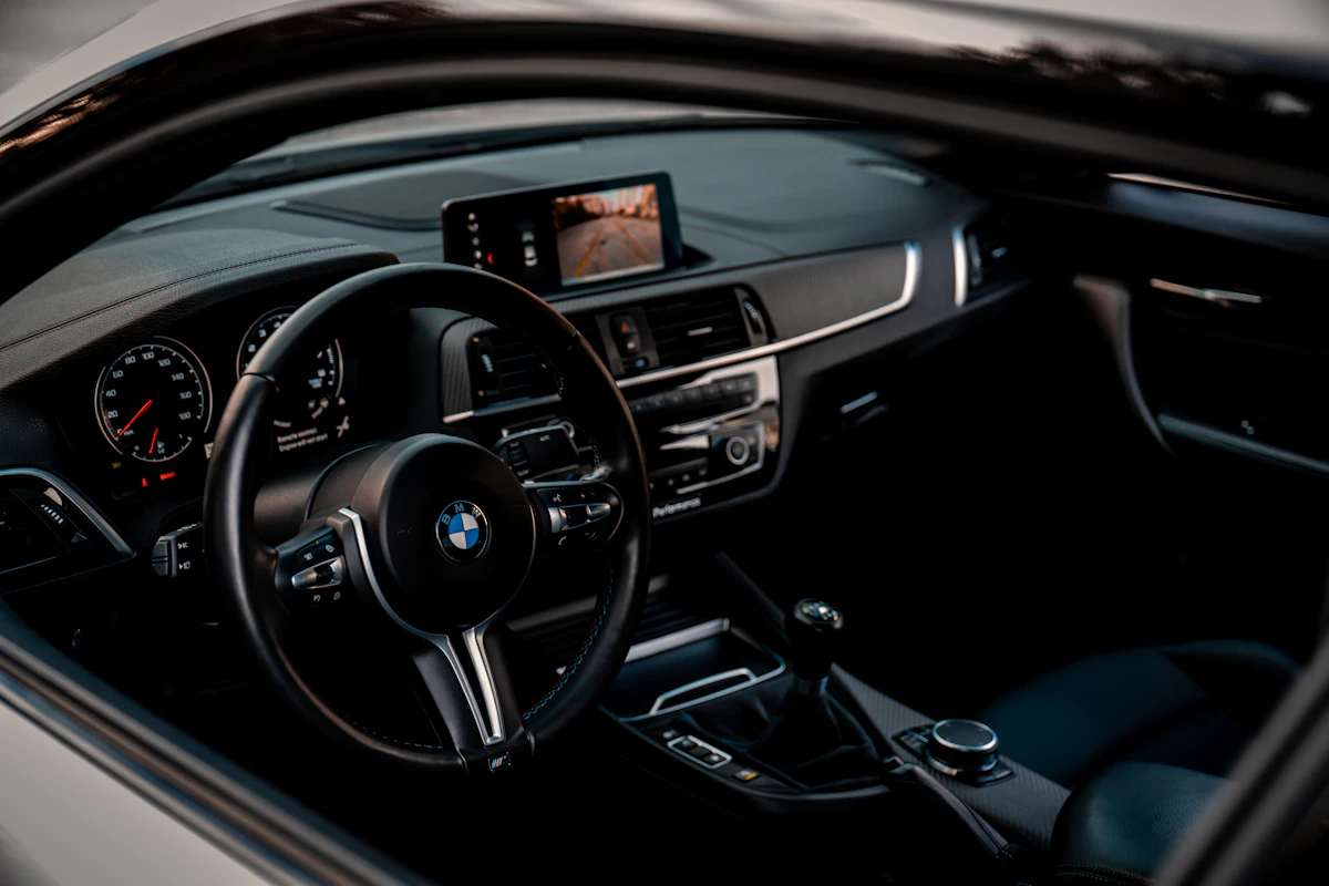 Premium modern vehicle prepared for automotive technology installation
