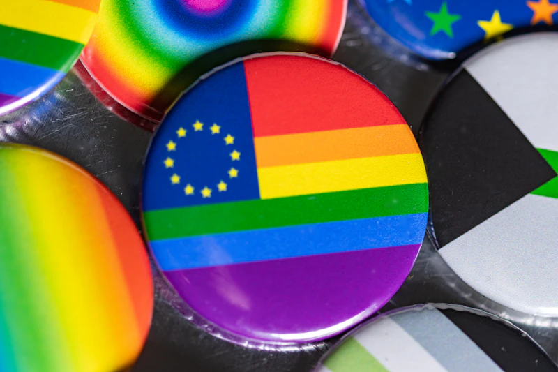 vibrant pride buttons collection