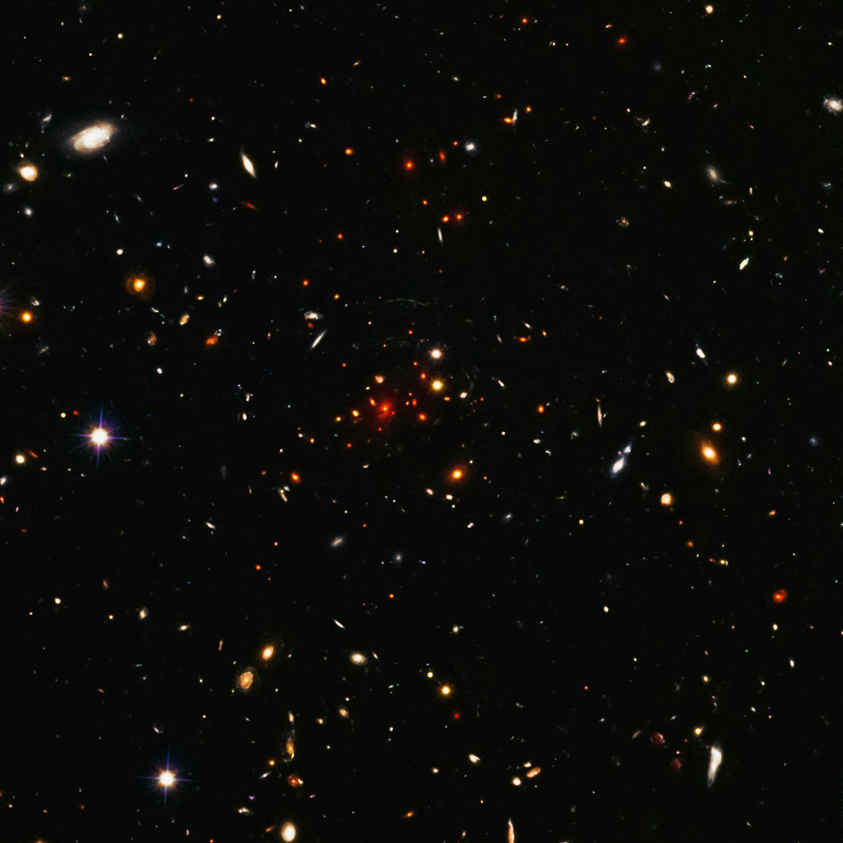 a very large group of objects in the dark