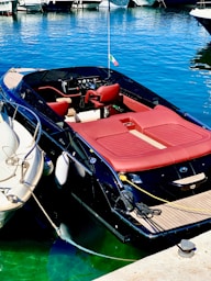 a couple of boats that are sitting in the water