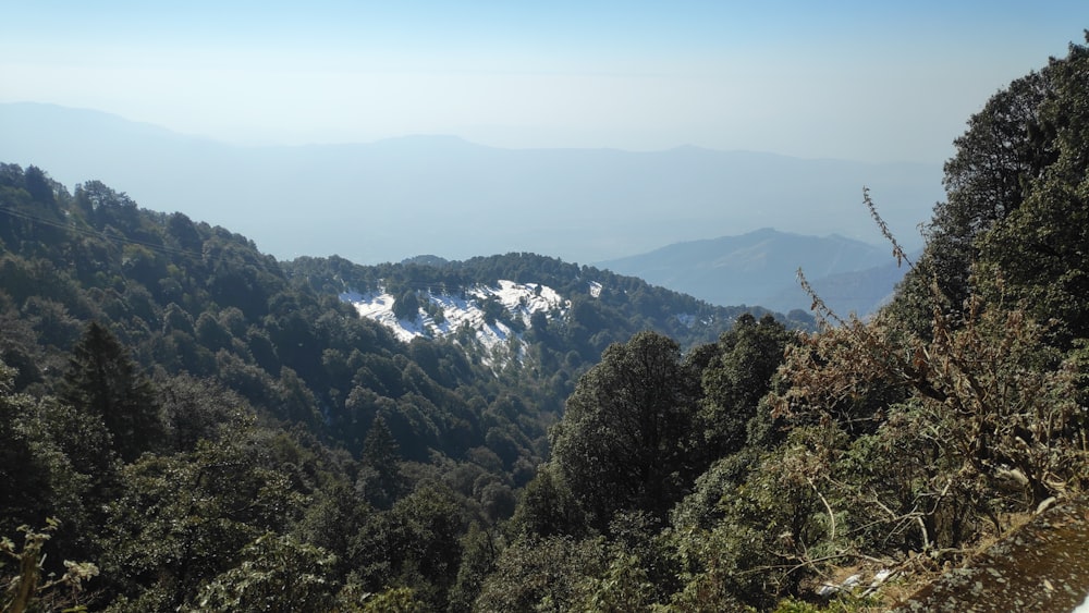 a view of the mountains from a high point of view