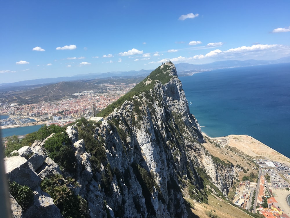 a view of a city from the top of a mountain