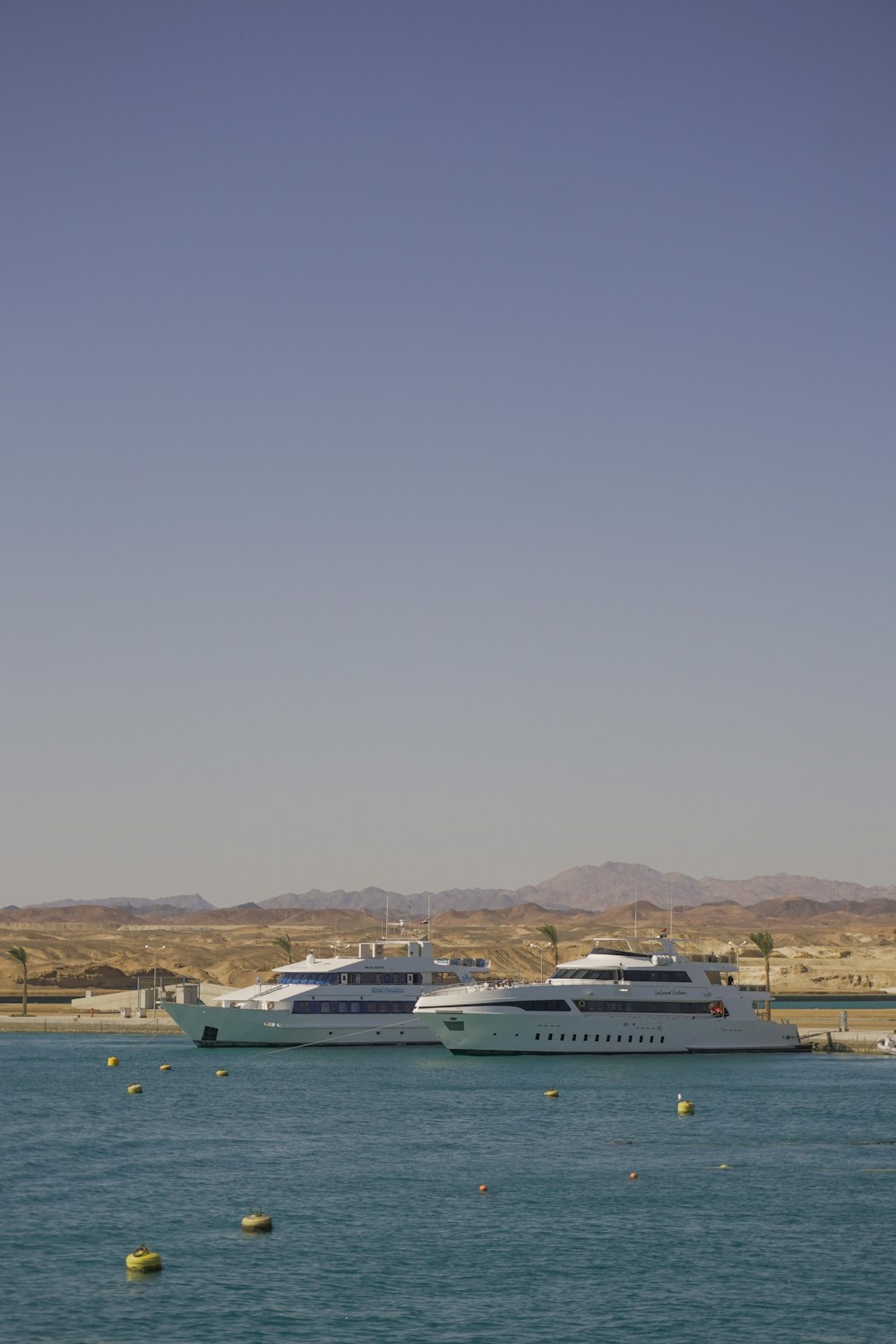 a couple of boats that are in the water