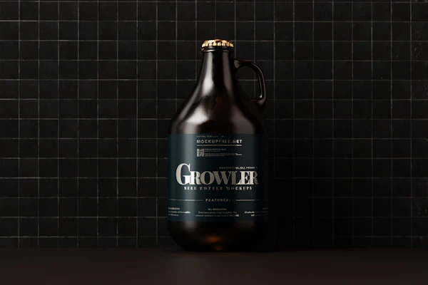 Growler de vidro para levar chopp artesanal para casa