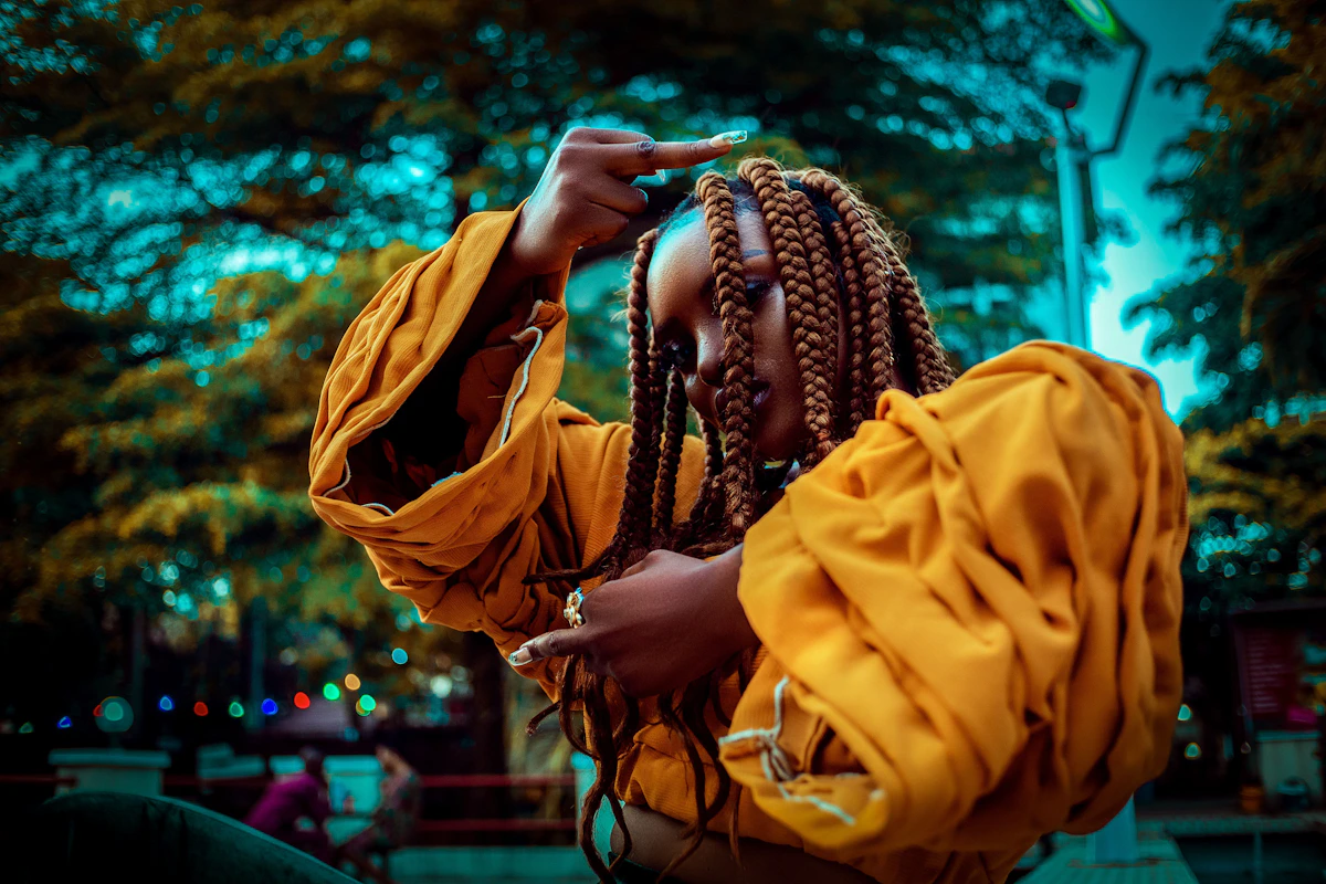 Nigerian lady in a Lagos fashion portrait