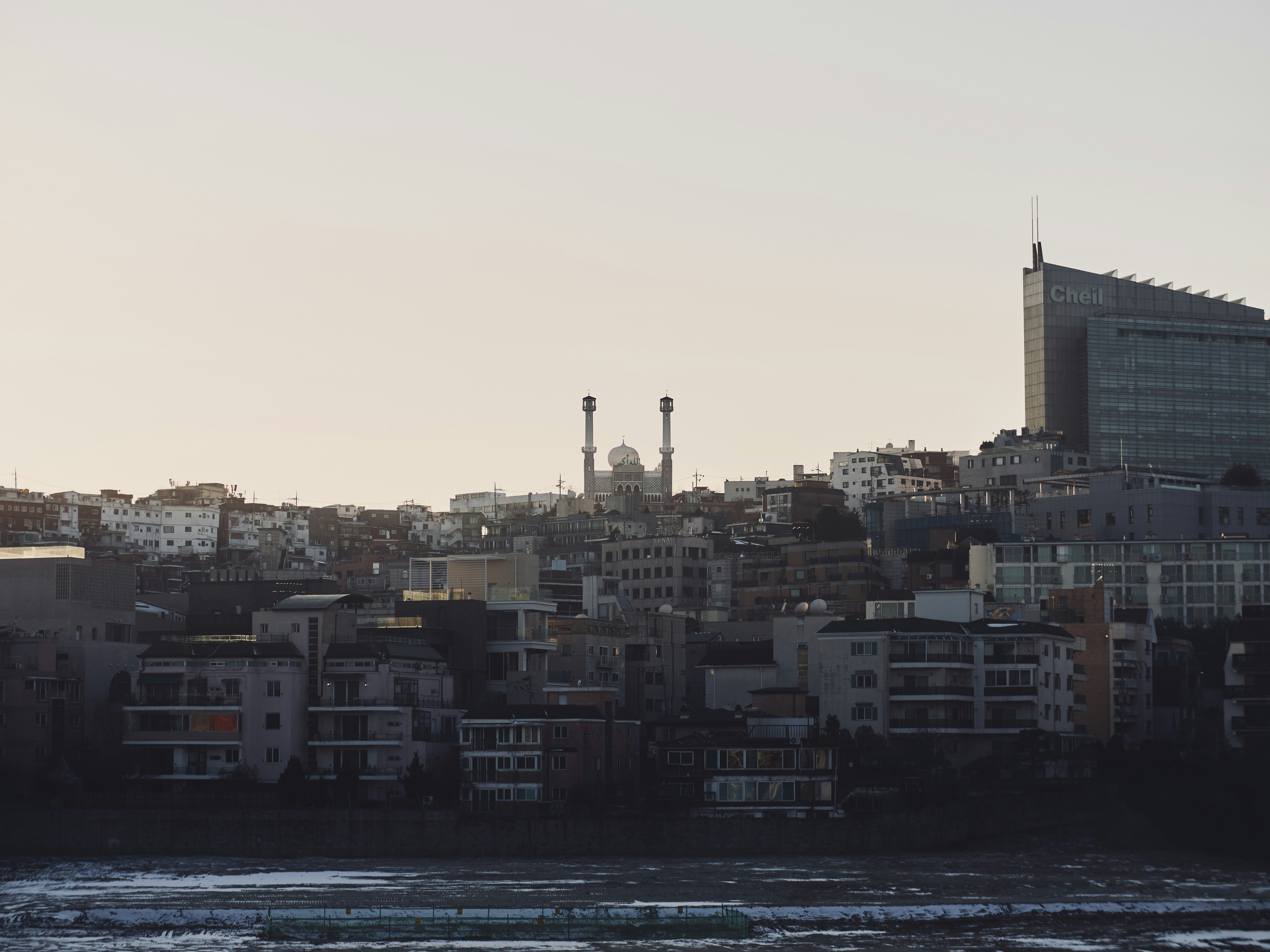 a view of a city from a body of water