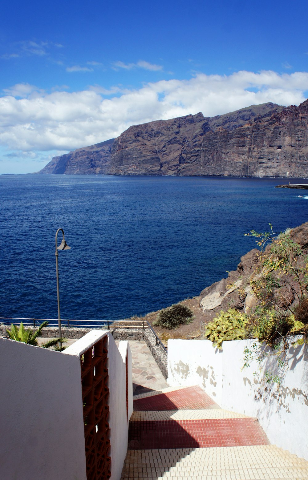 a view of a body of water from a house