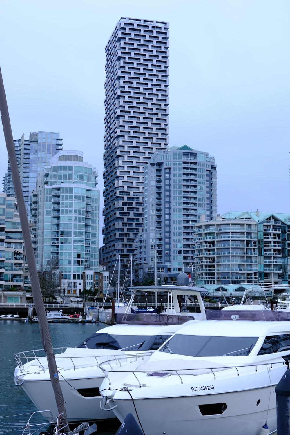 a couple of boats that are sitting in the water