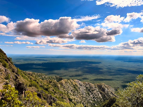 Vista del valle desde Los Túneles. Salsacate