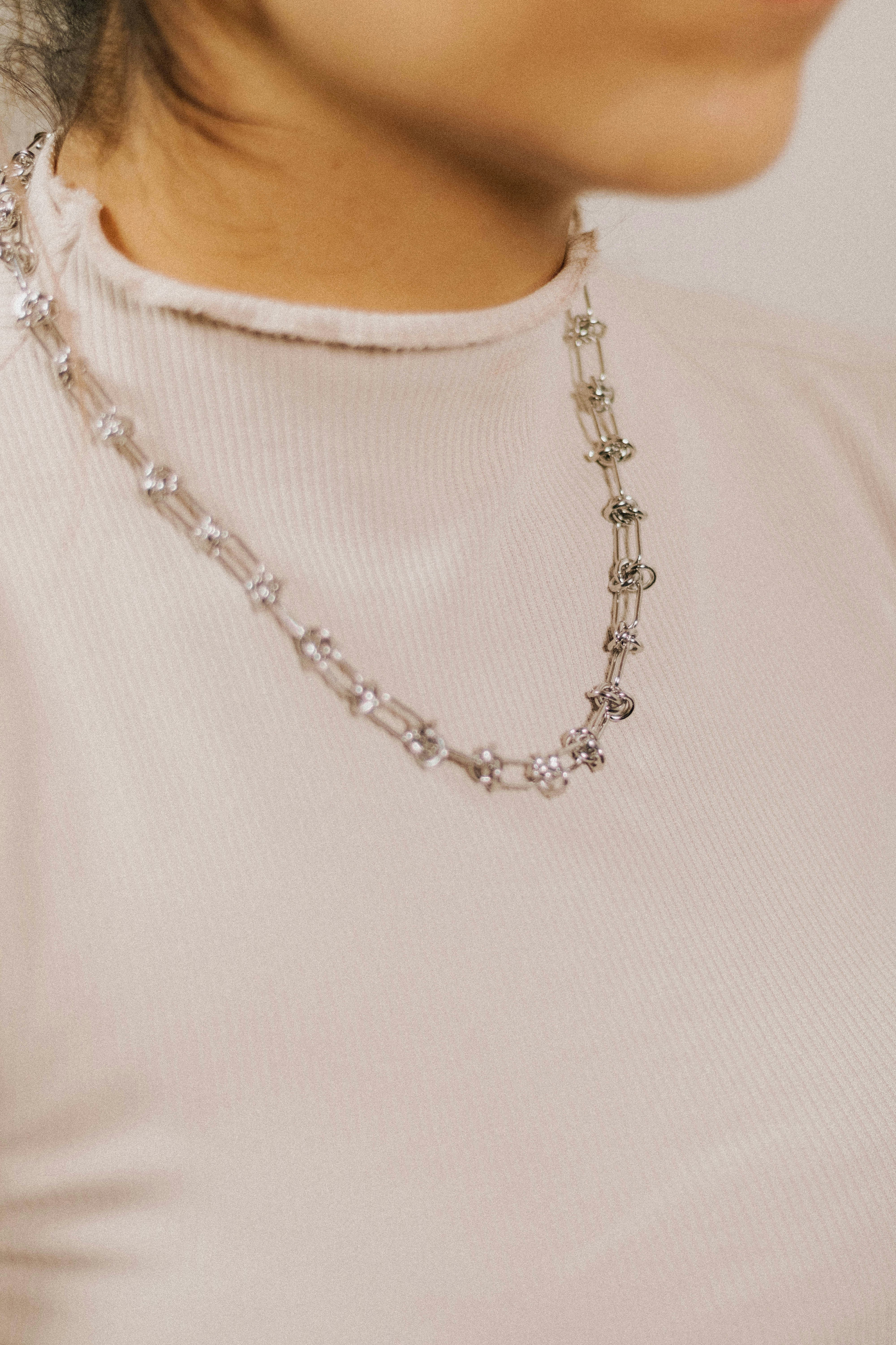 Geometric Silver Necklace