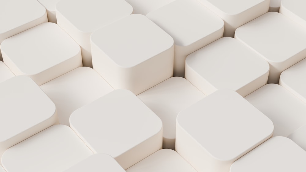 a close up of a white computer keyboard