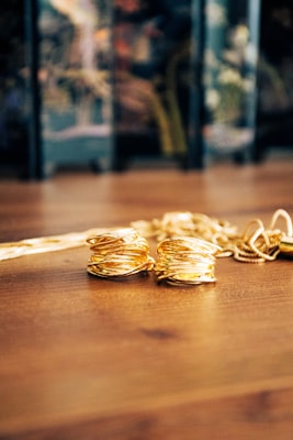 Gold jewelry - rings, necklaces, and bracelets