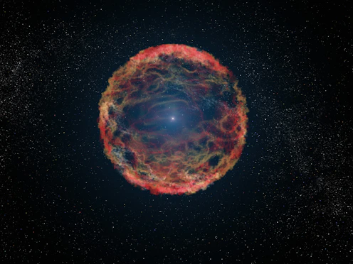 a planetary object in the middle of the night