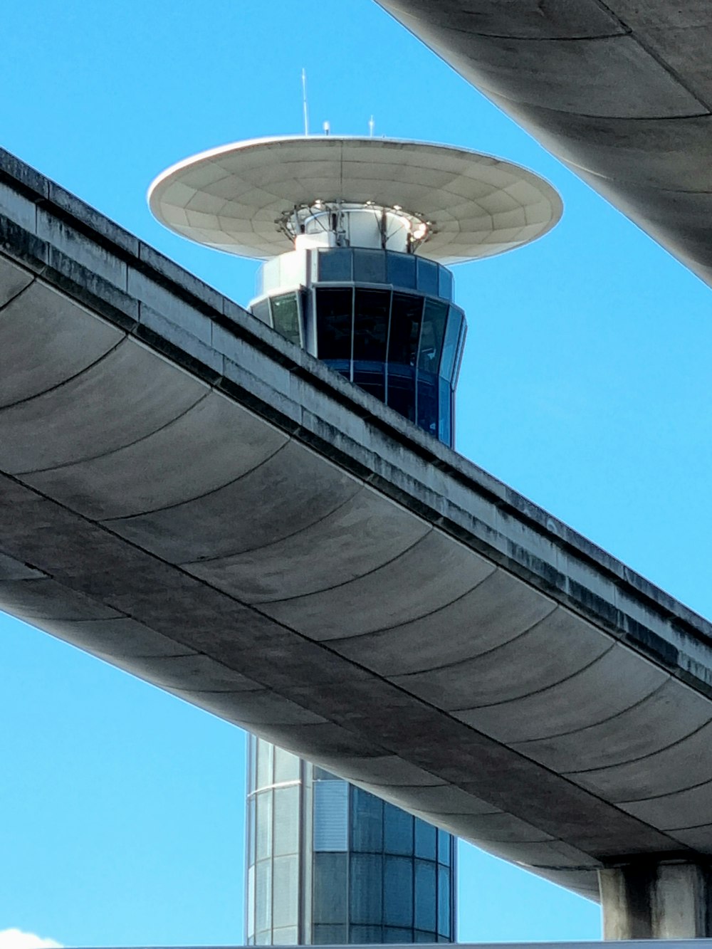 a control tower on top of a building