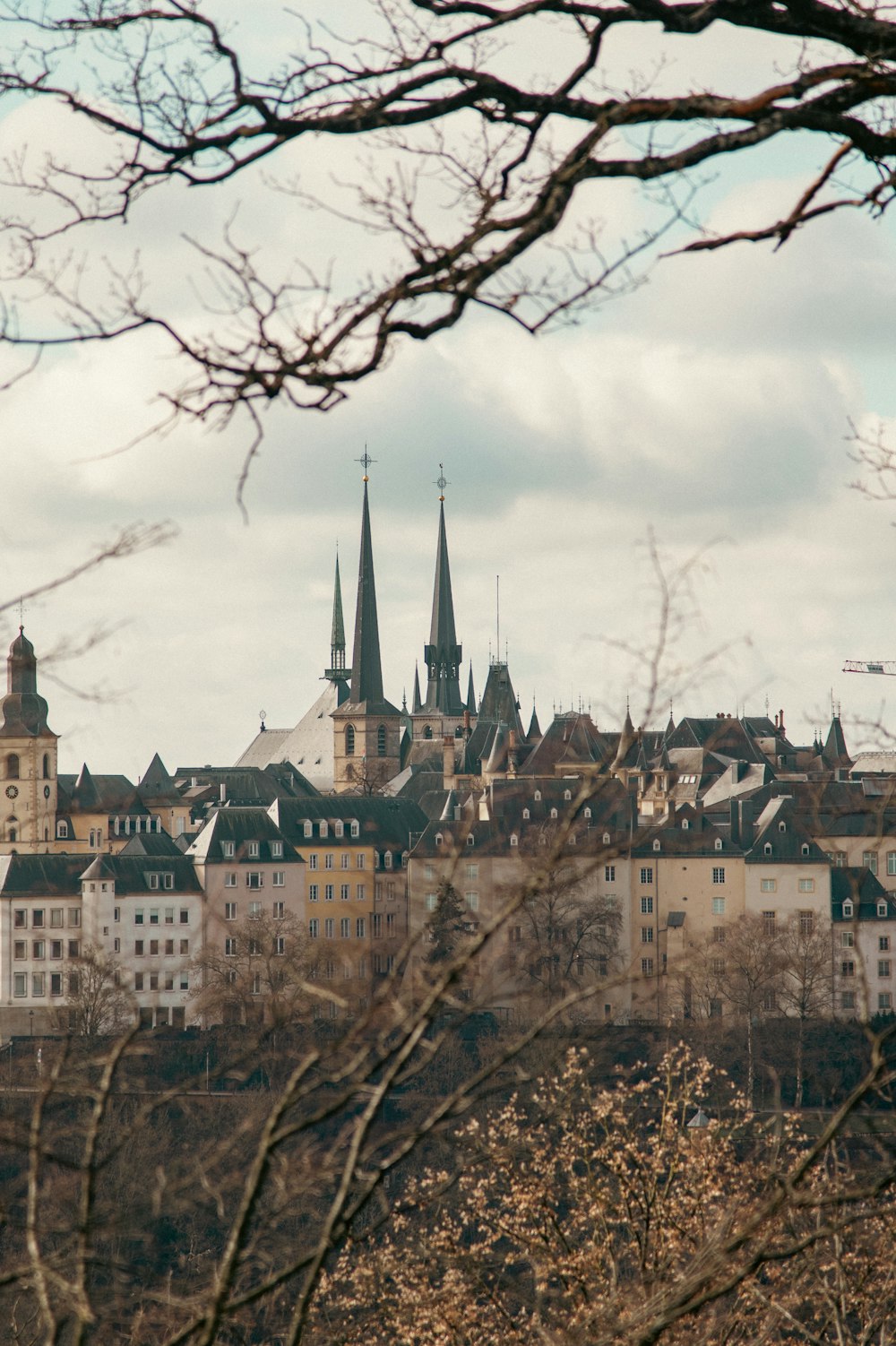 a view of a city from across the river