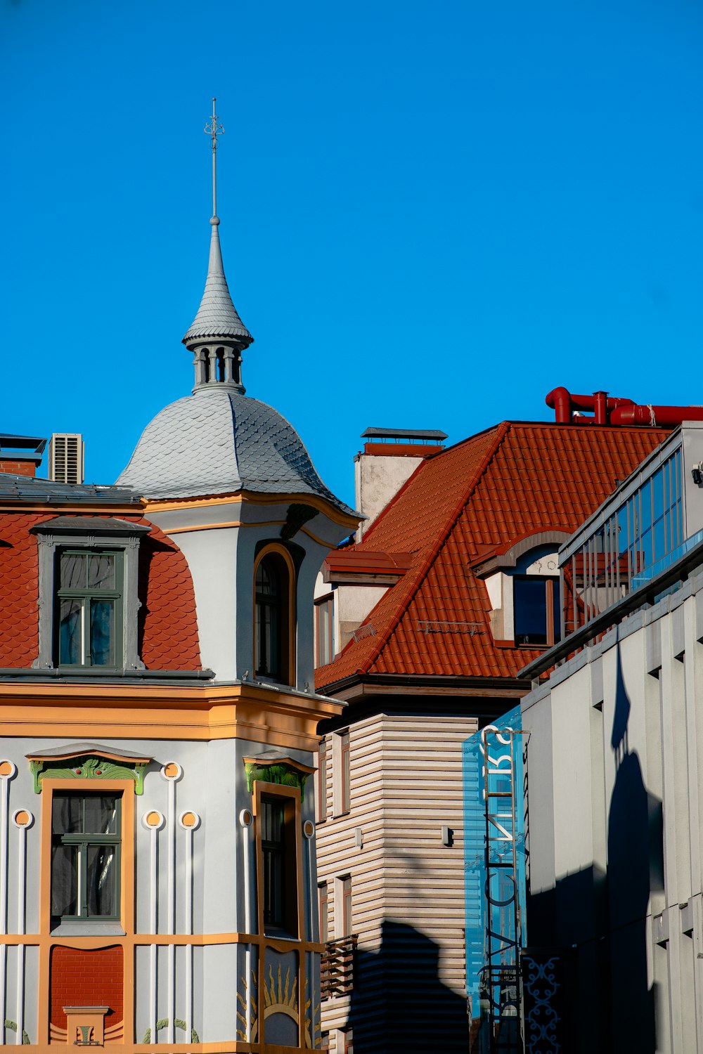 a building with a clock on the top of it