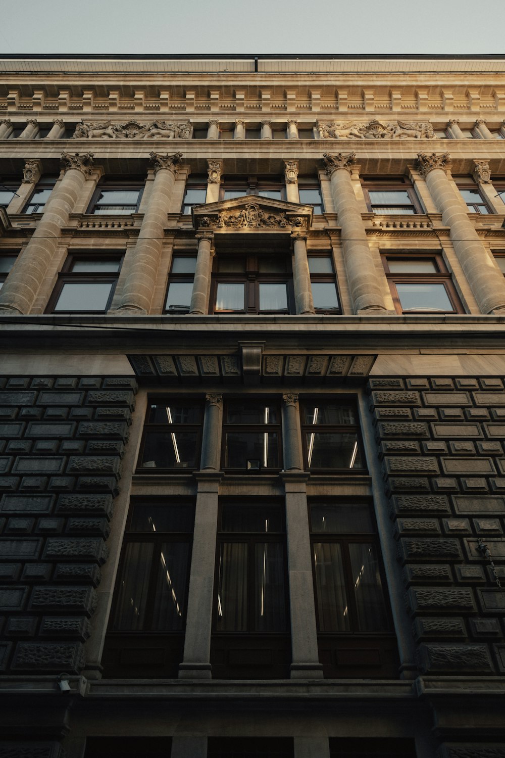 a very tall building with lots of windows