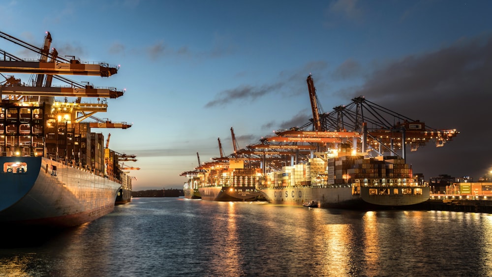 a harbor filled with lots of large ships