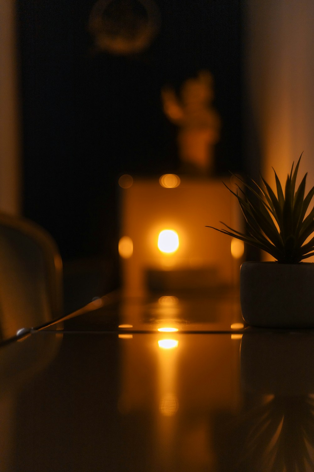 a small potted plant sitting on top of a table