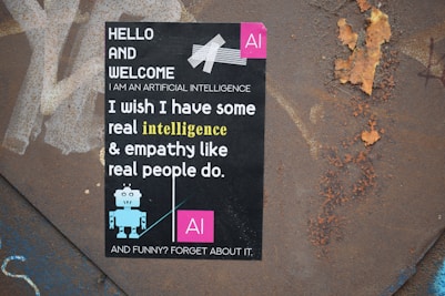 a sticker on the side of a wall