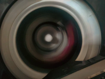 a close up of a speaker with a blurry background